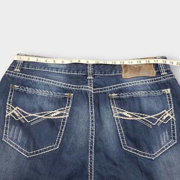 Rock & Roll Cowboy Mens Jeans Double Barrel Relaxed Bootcut Heavy Stitch 38x32 - Picture 7 of 12